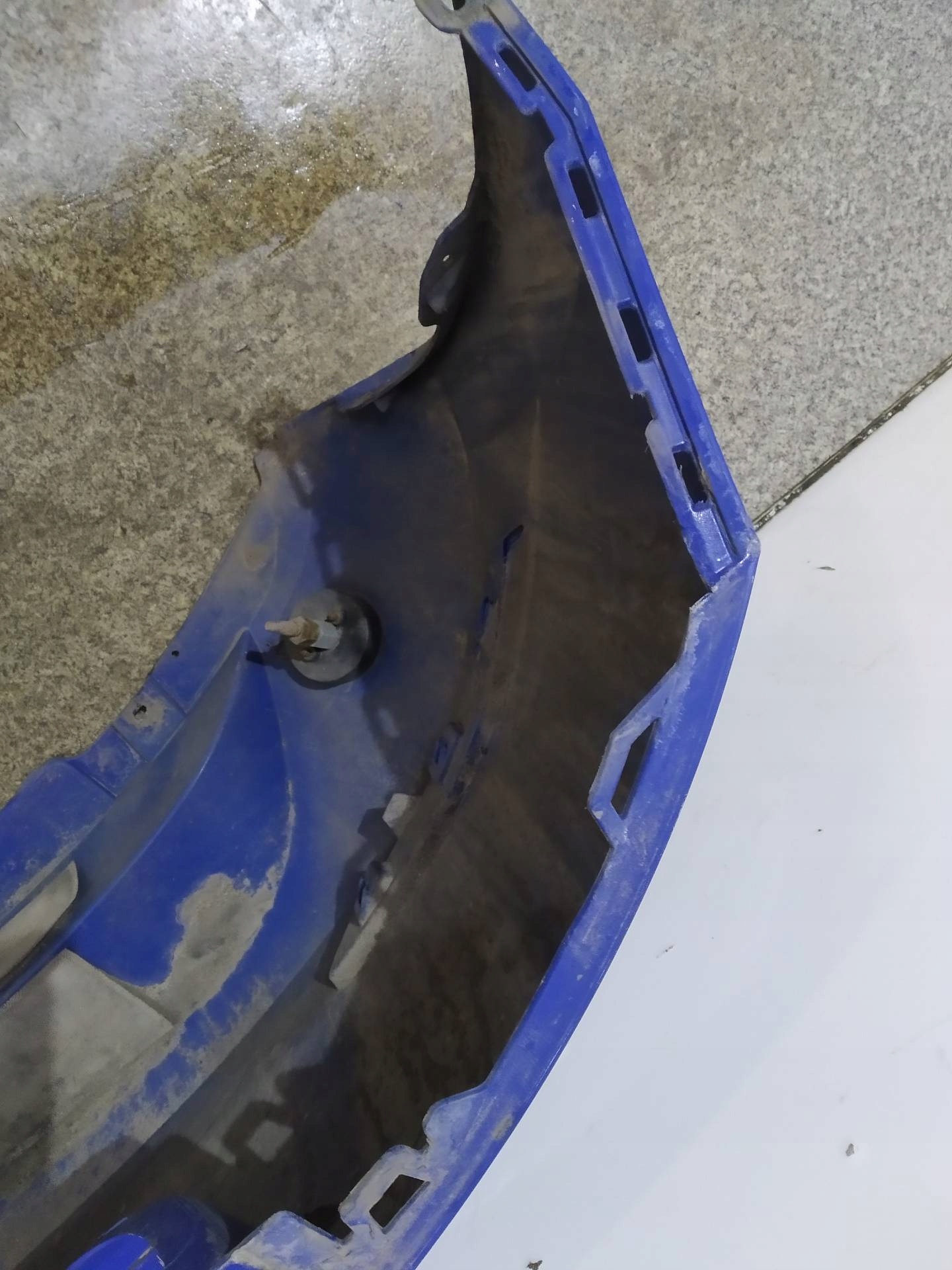 bumper rear part LIFT without PDC LV5F Skoda Fabia III (2014- )