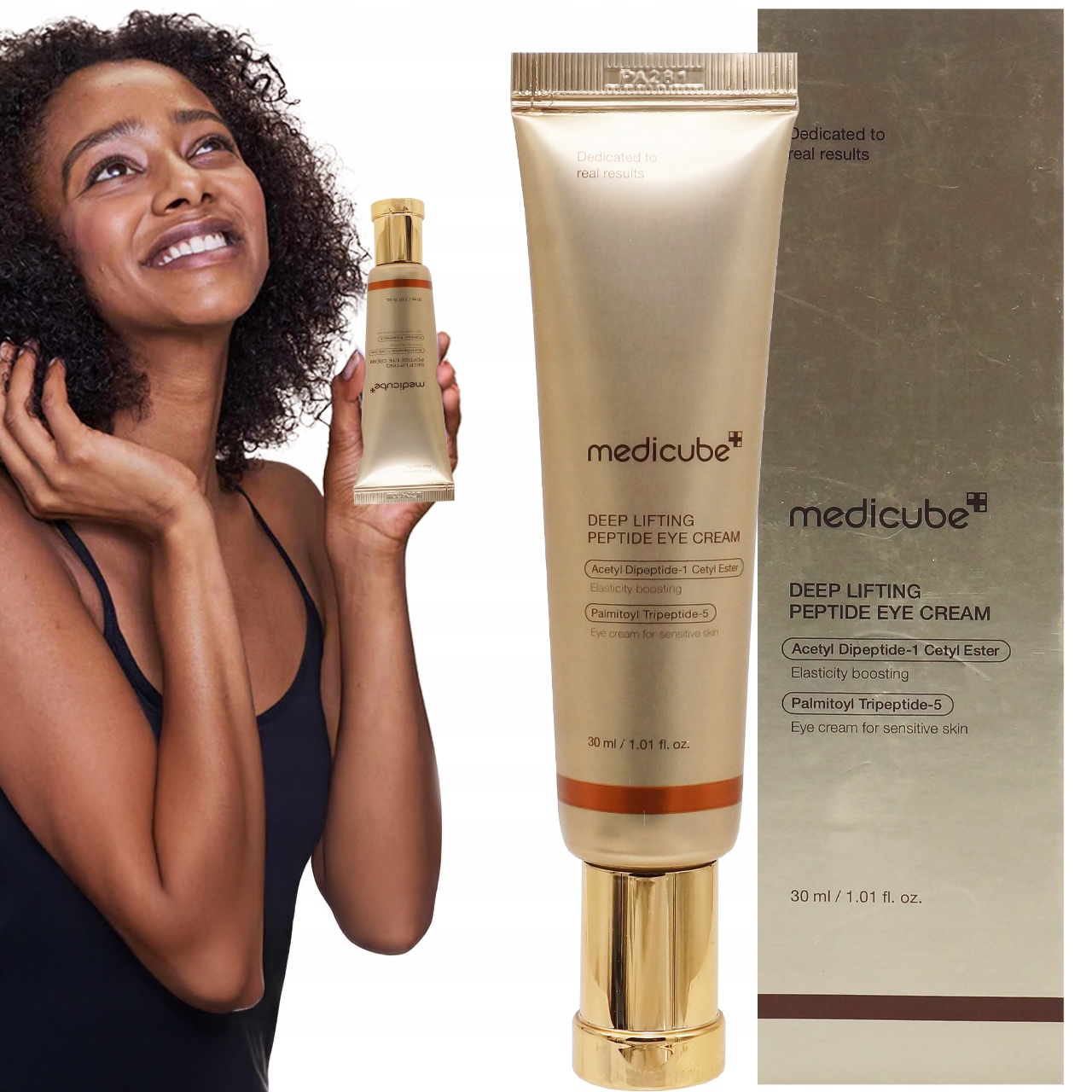 Oční Krém S Peptidy A Extrakty Medicube Deep Lifting 30 ml