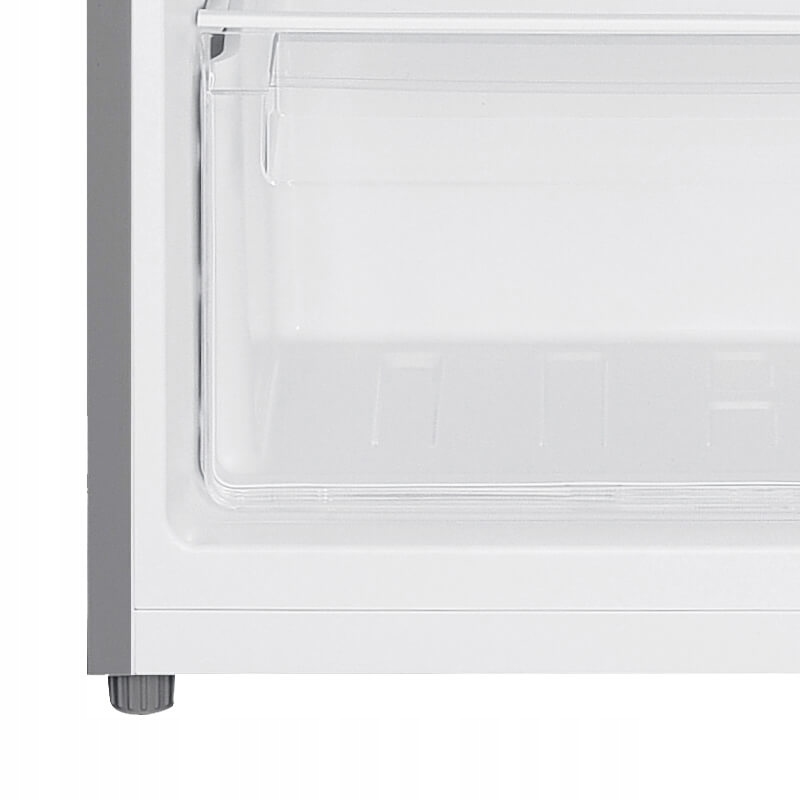 LODÓWKA CHŁODZIARKO-ZAMRAŻARKA 206L LED 143cm Z GÓRNĄ ZAMRAŻARKĄ SREBRNA Kolor dominujący srebrny/szary