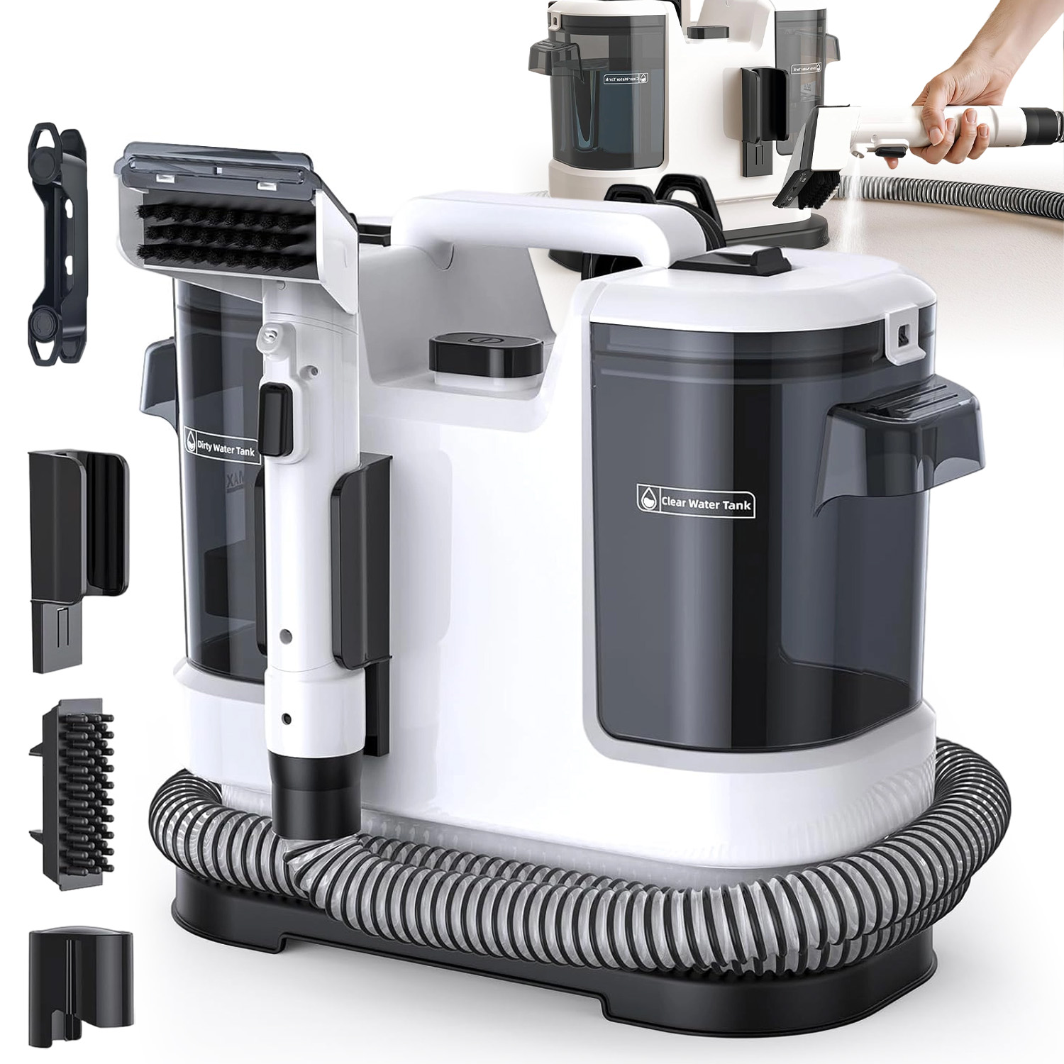 Odkurzacz Piorący Do Dywanów Na Mokro I Sucho Rozpylanie I Ssanie 450W