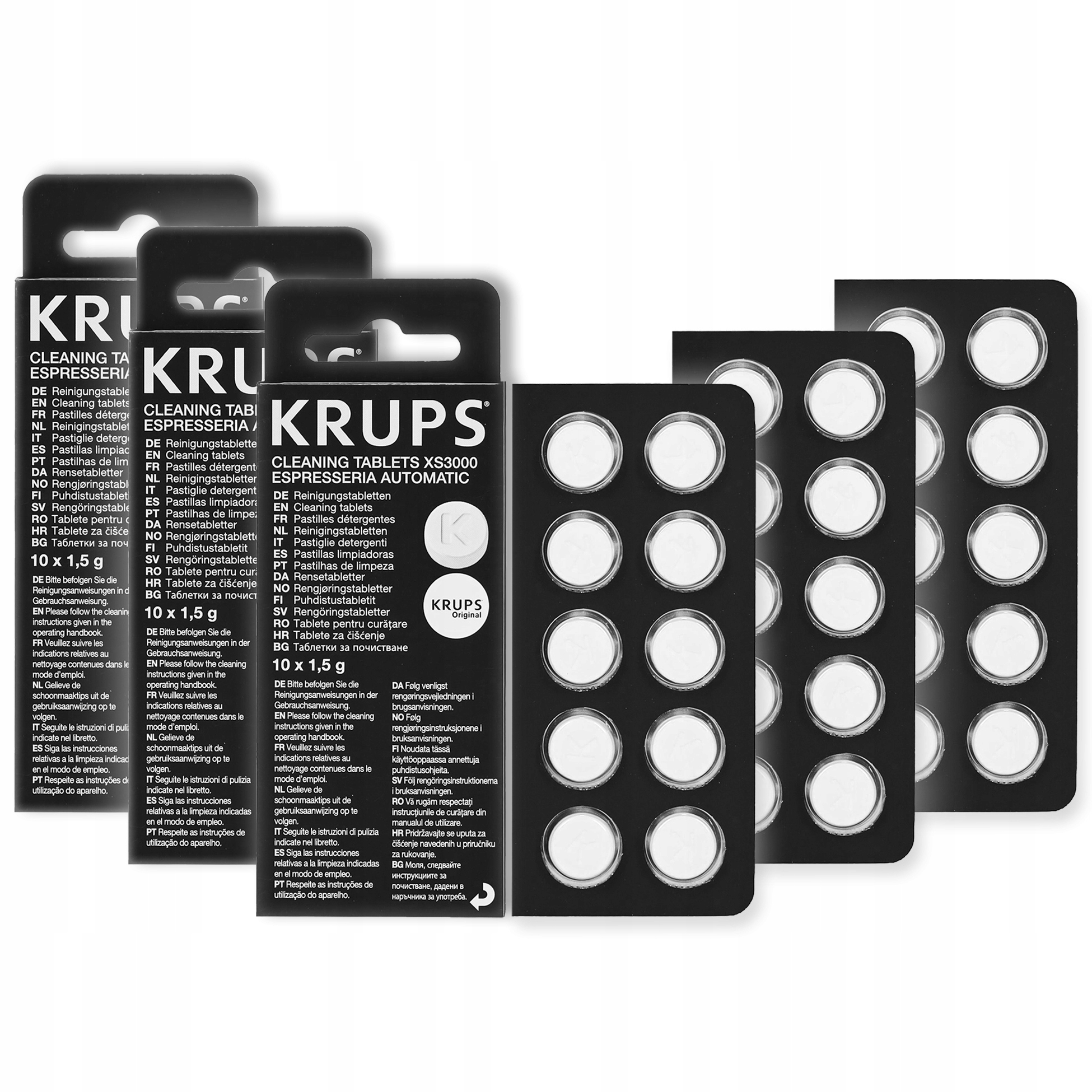 

3x Tabletki czyszczące do ekspresu Krups XS3000