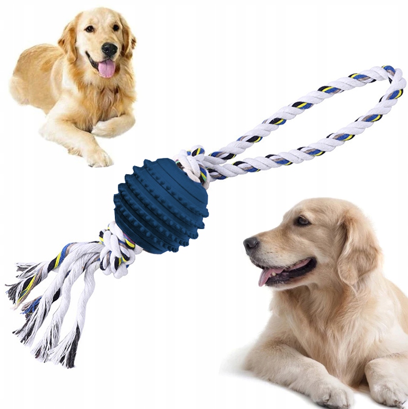Hračka pro psy Silný míček na provázku Přetahovadlo