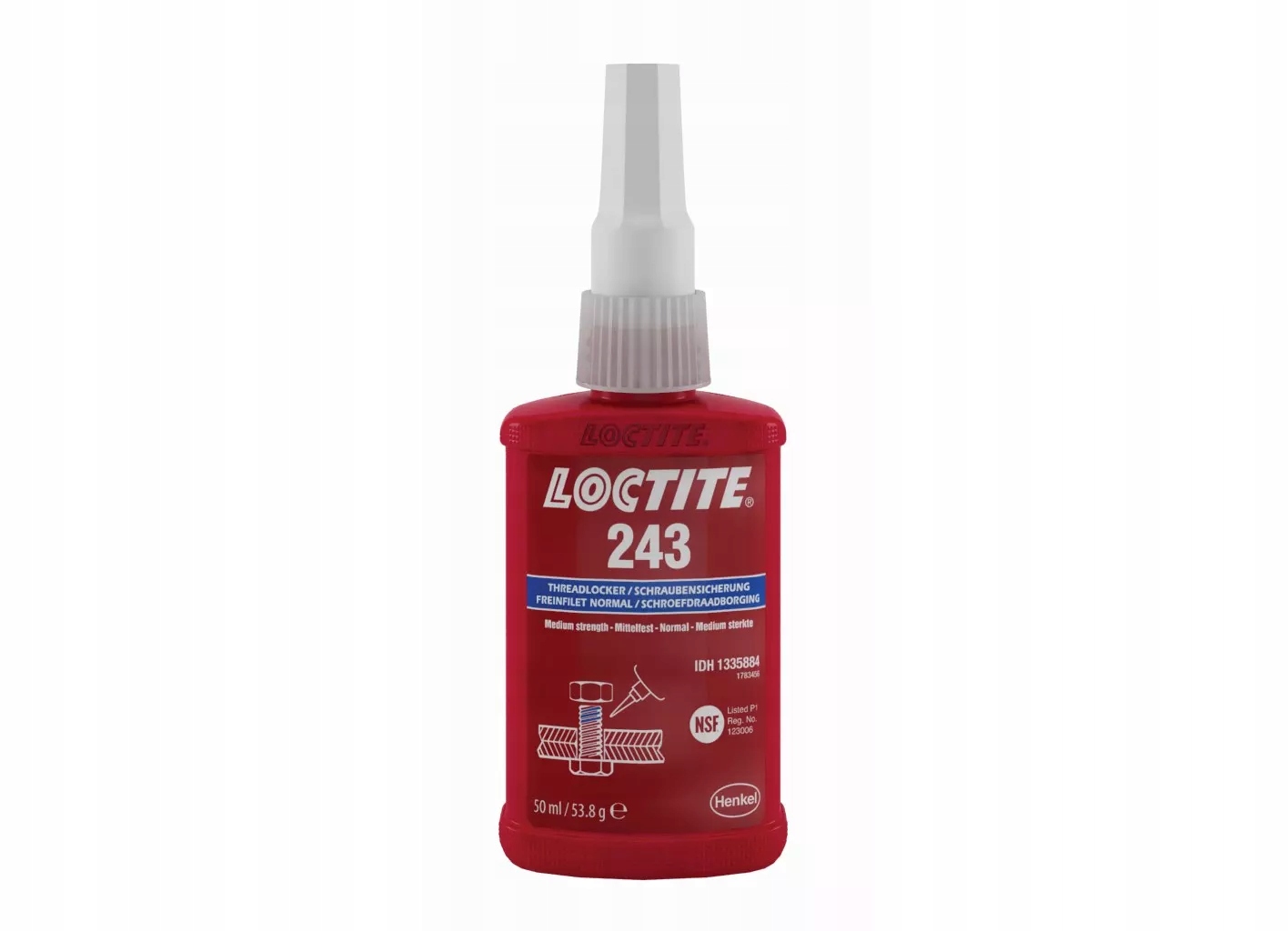 KLEJ DO GWINTOW LOCTITE 243 50ML NIEBIES