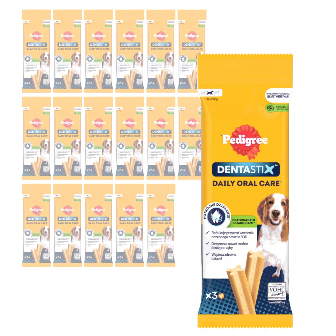 Levně Pedigree Denta Stix Pamlsek Pro Psy Středních Plemen 18x77g