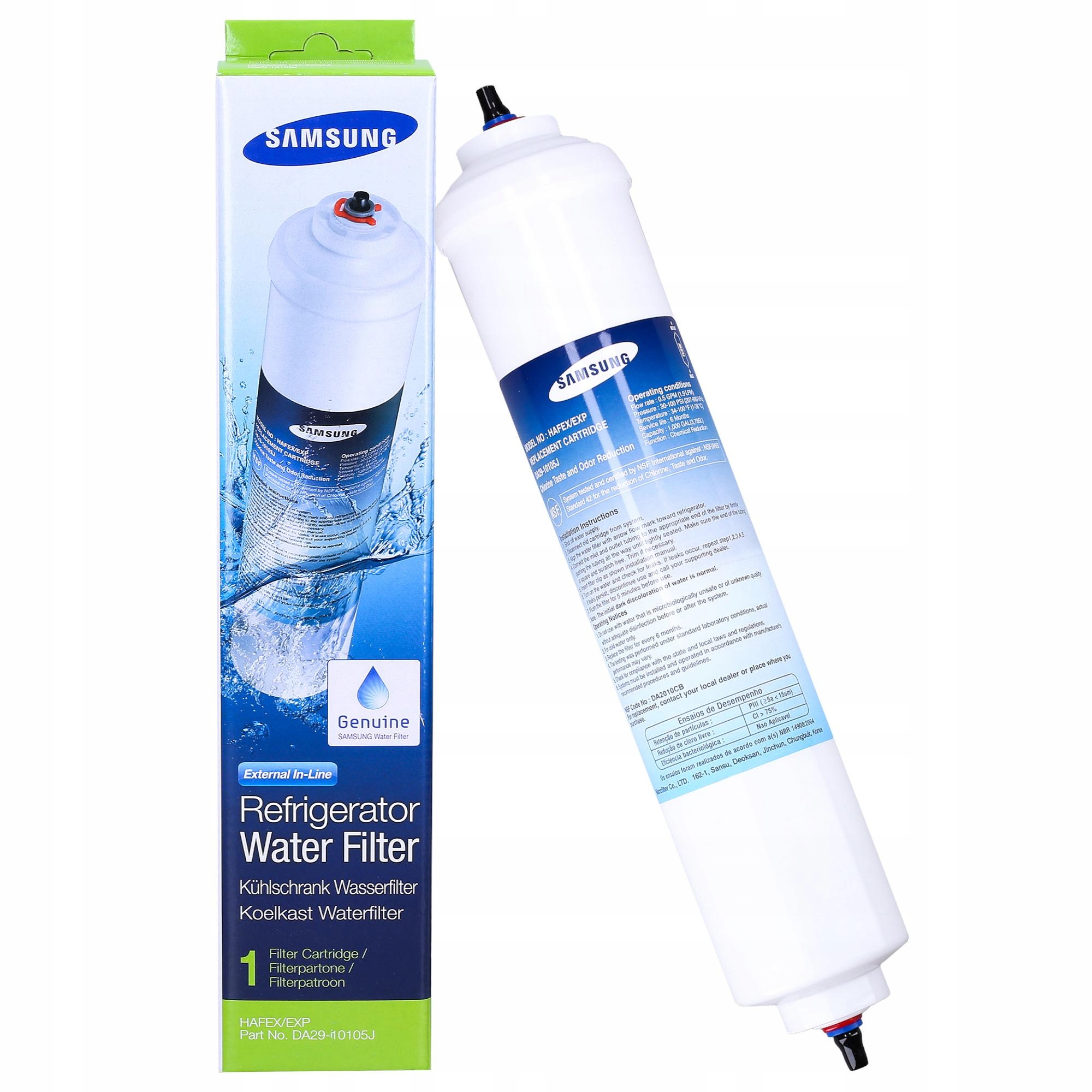 Filtr wody do lodówki Samsung Side by Side HAFEX/EXP DA29-10105J oryginalny EAN (GTIN) 8803821751296