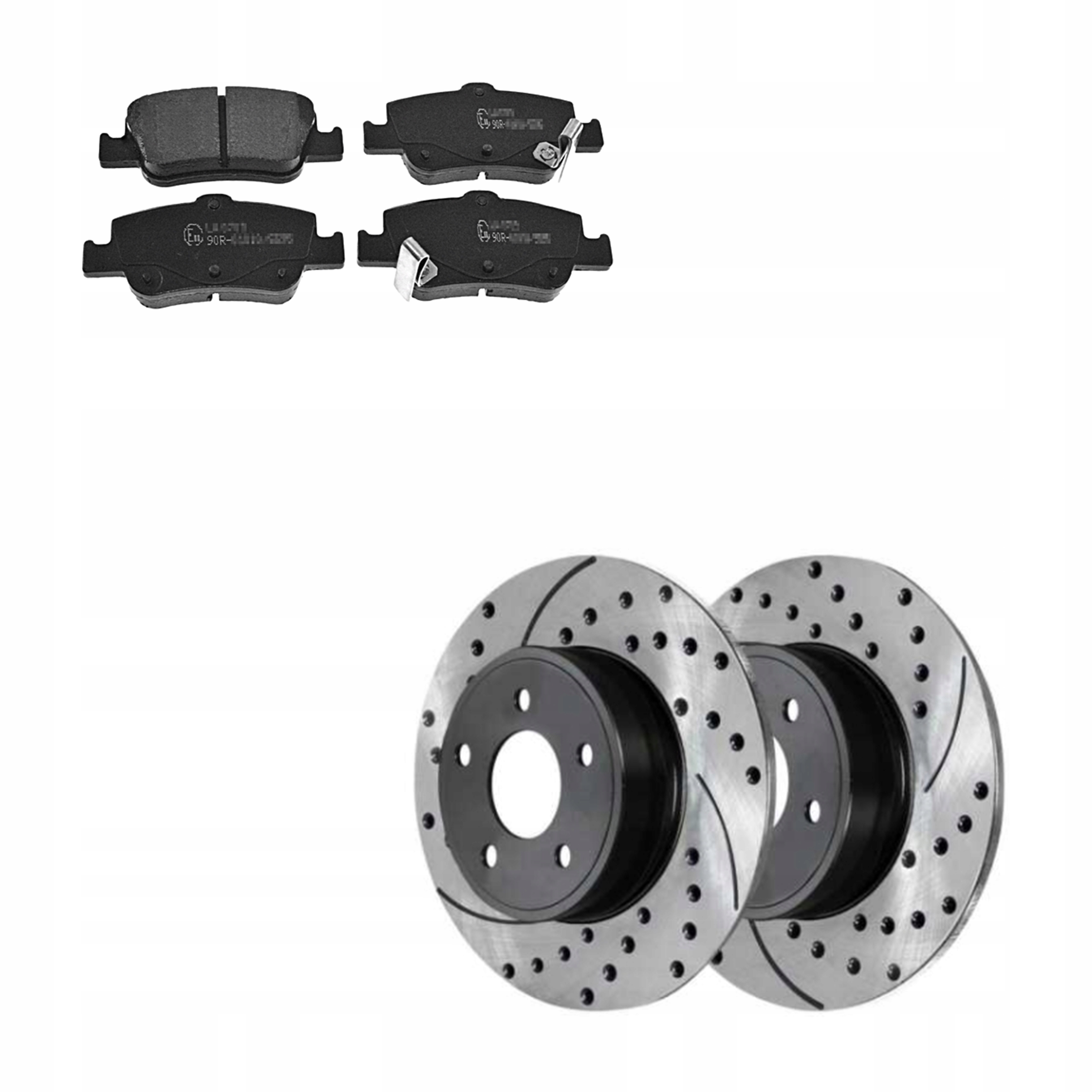 Kotouče sportovní kotouče zadní brzdové destičky Toyota Auris Corolla E15 E18