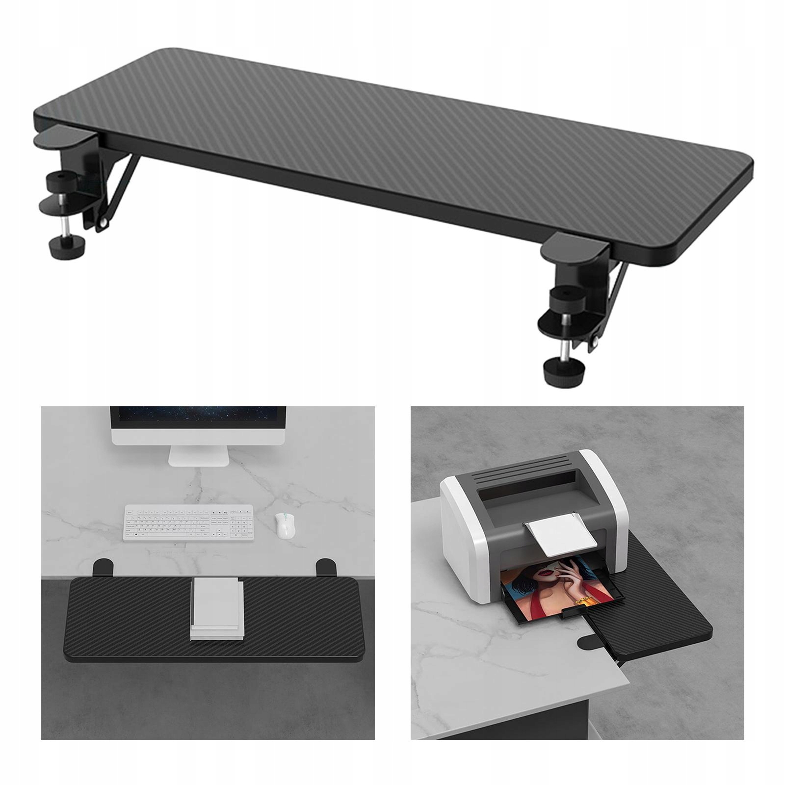 Drewniany ergonomiczny stół z tacą Extender Large Szerokość mebla 10 cm