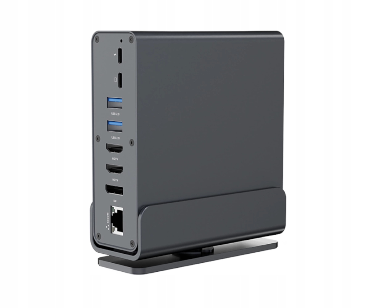 Stacja dokująca Gembird Usb-c 4K Hdmi Dp Usb Lan Sd microSD Audio Pd 100W
