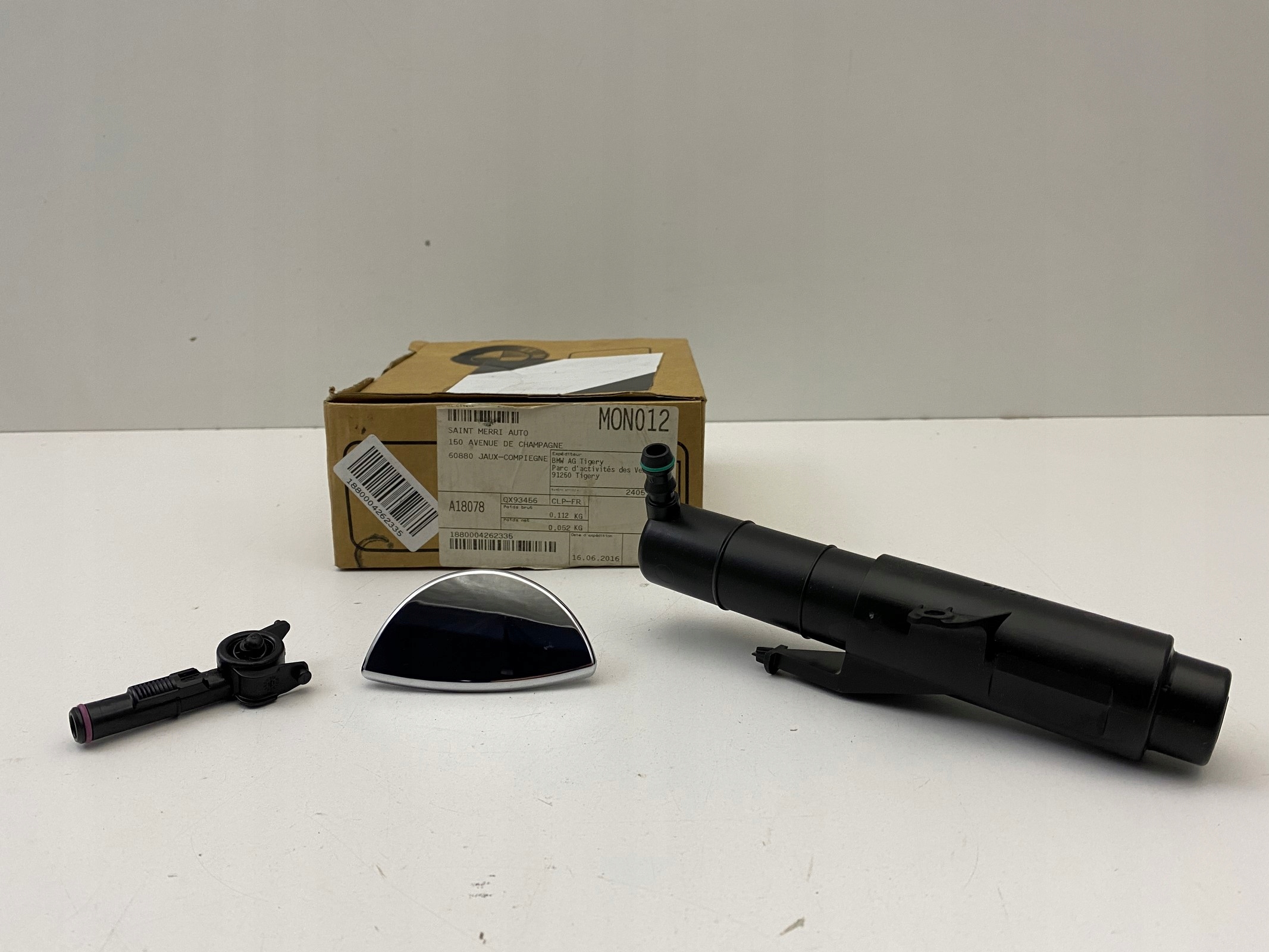 7 157 - Міні R55 R56 ліва шайба лампи торцева кришка хром