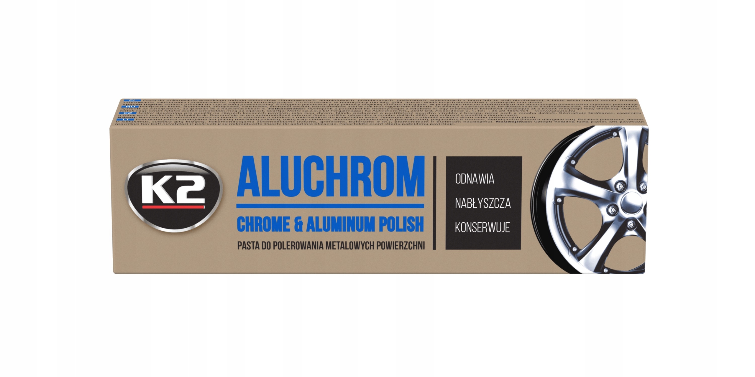 

K2 K003 Aluchrom 120 skuteczna pasta do chromu