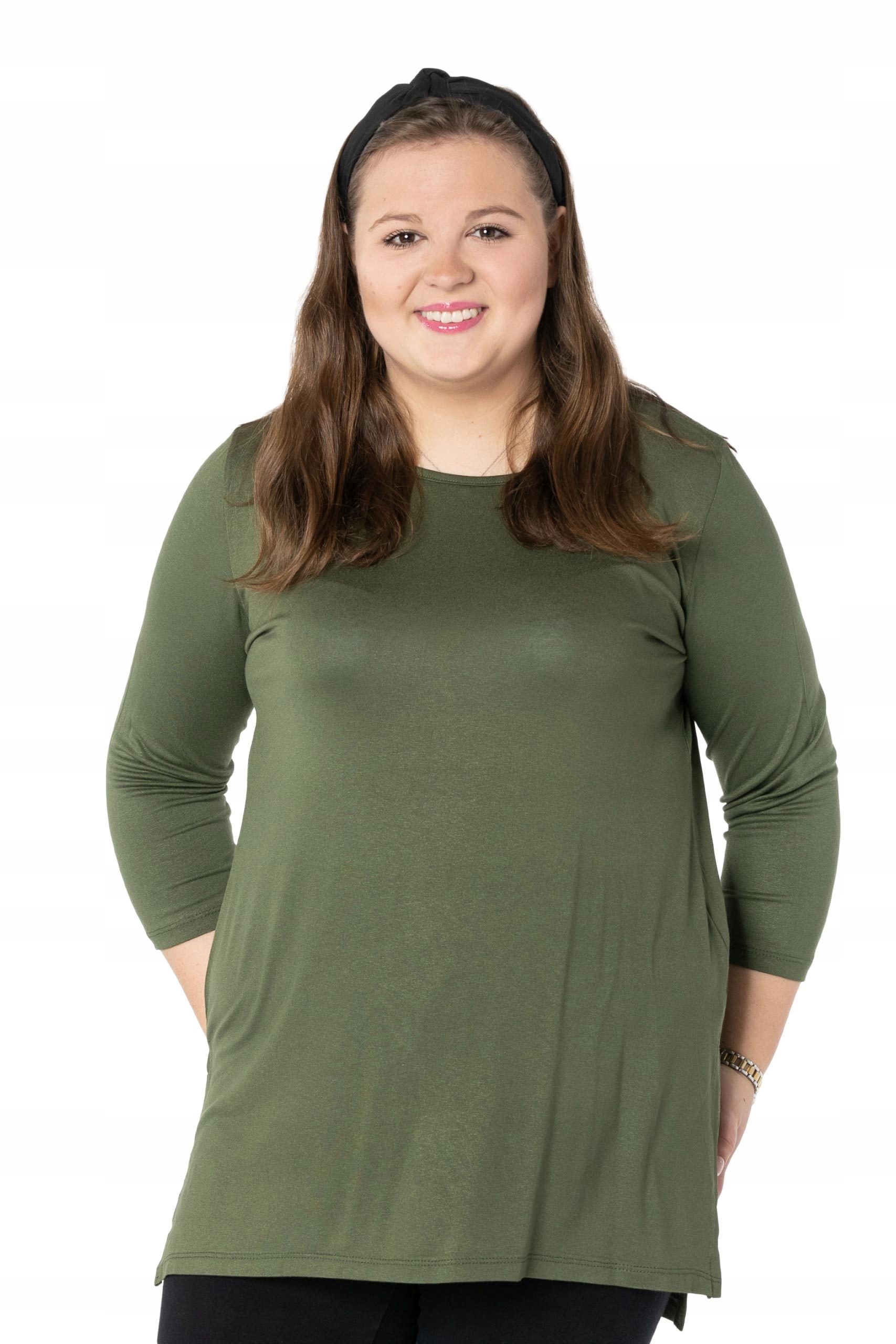 

Duża Długa Bluzka Damska Tunika Oversize 177-5 3XL