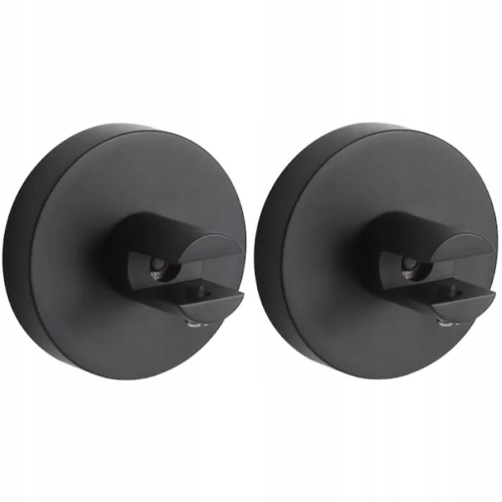 Držák na skleněnou poličku s rozetou Černý, upevnění polic, kovový