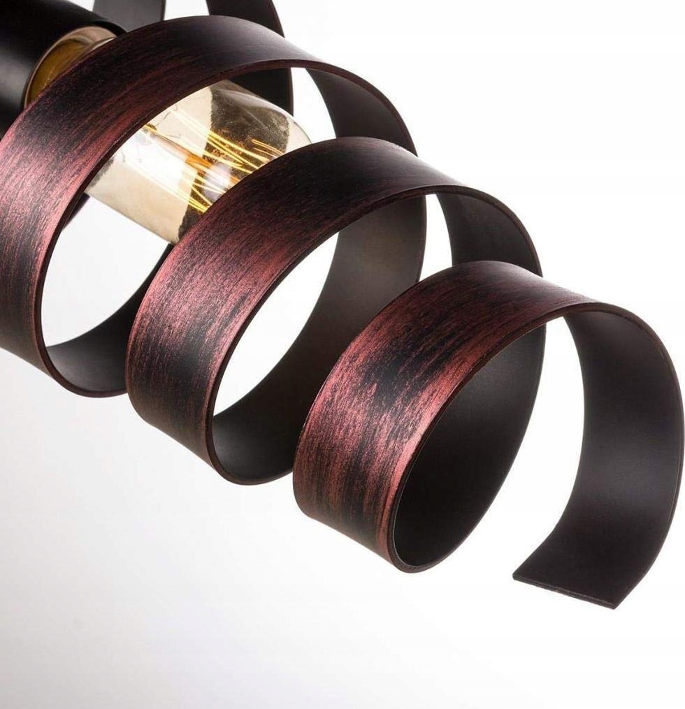 LAMPA SUFITOWA WISZĄCA CZARNA Metal Złota Kolekcja MAXXLLC