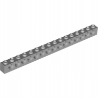

Lego Technic belka 1x16 jasny szary 3703