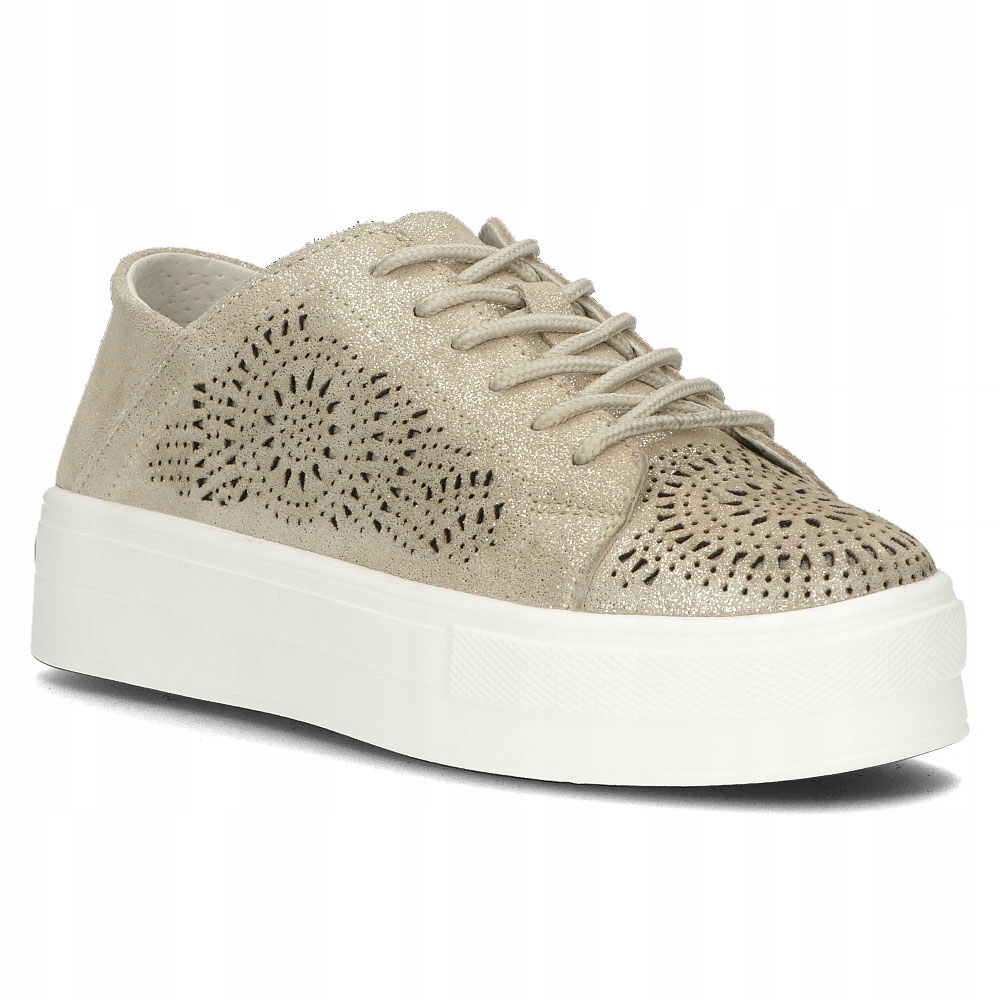 

Skórzane półbuty Filippo DP3529/22 Go złote r.40