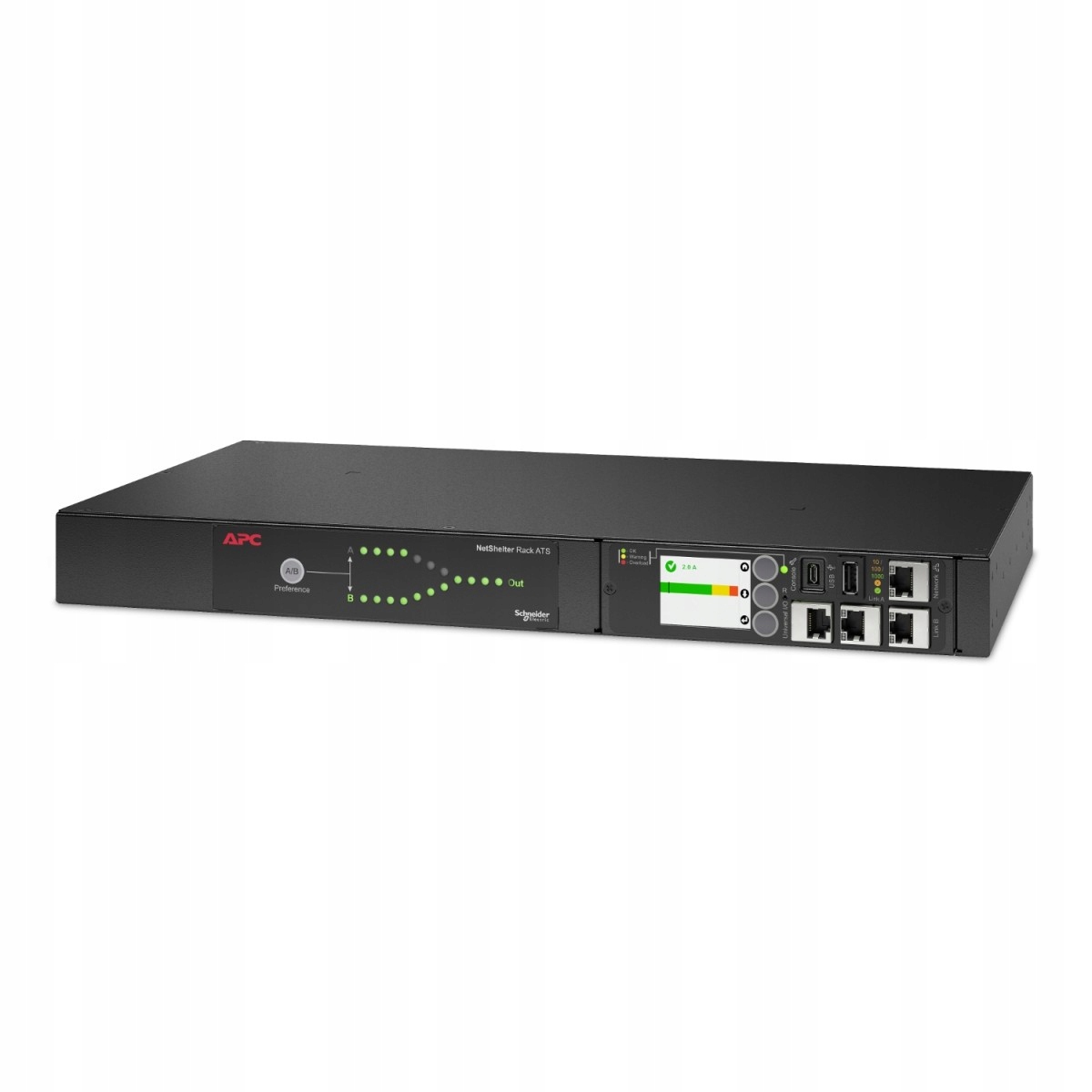 Rack Ats, 230V, 10A, C14 vstup, (12) C13 výstup