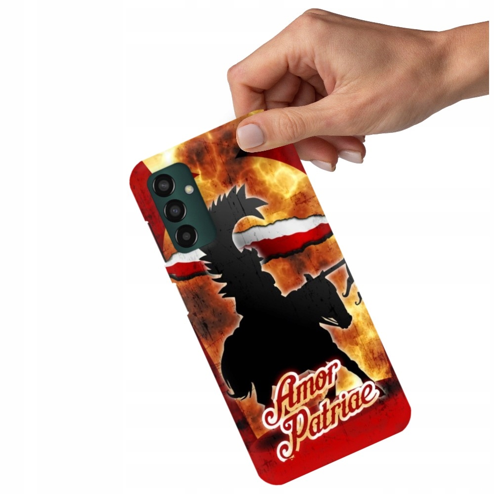 Pouzdro Pro Samsung M13 4G Matné Černé Polská armáda Polské Vlastenectví Vzory
