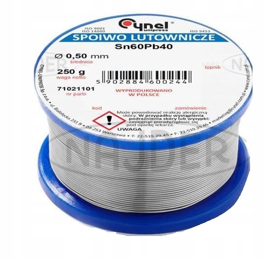

Cvyna Do Lutowania Fi 1 MM 100G