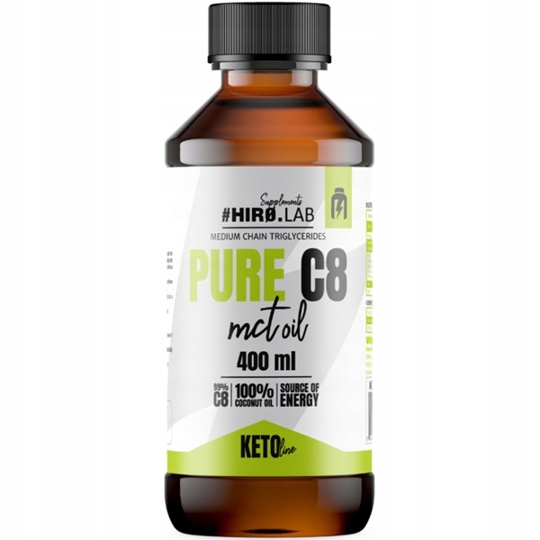 Levně Hiro.lab Mct Oil C8 Mct olej 100% z kokosu kaprylový C8 400 ml