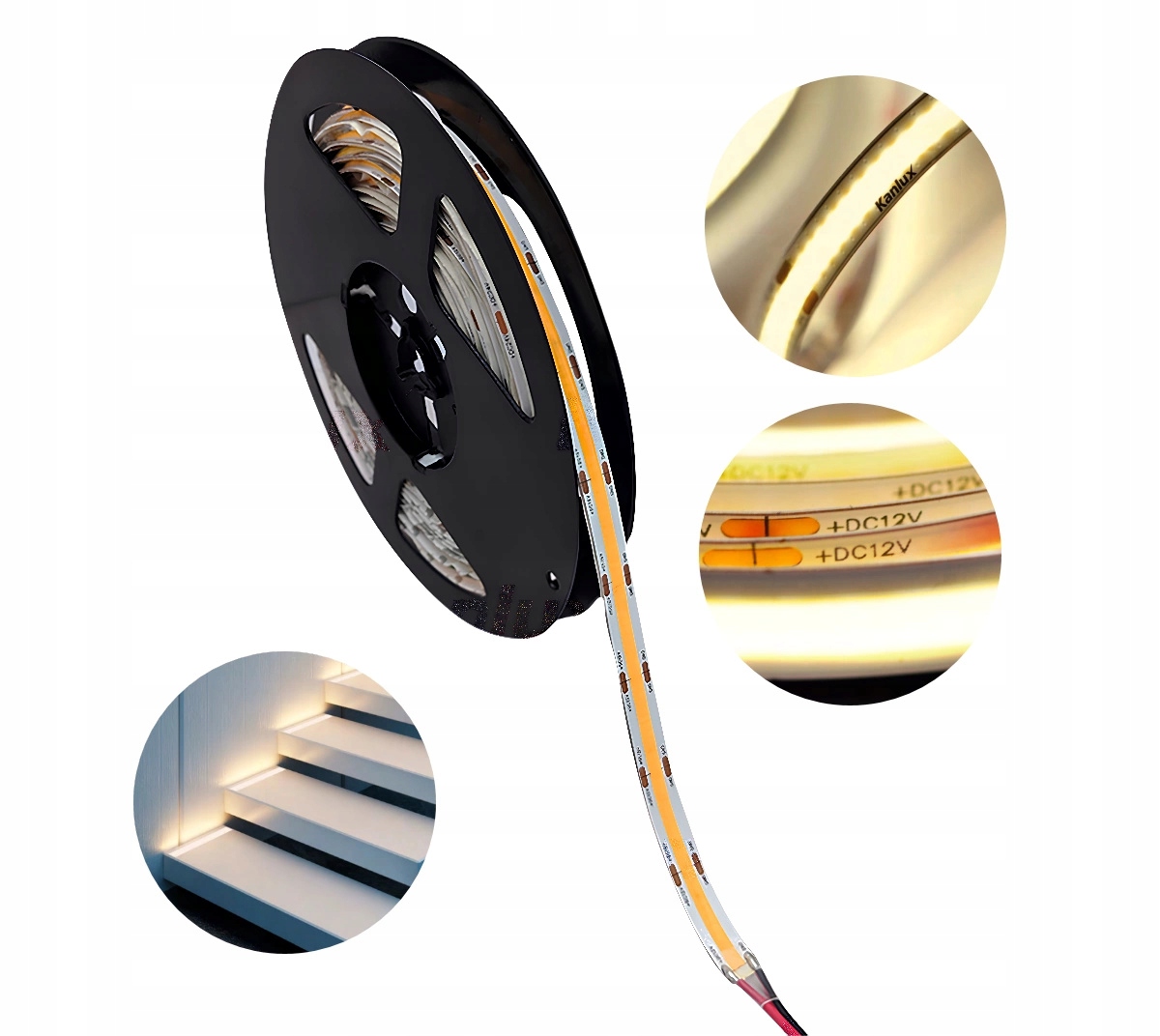 

Taśma Led Bezpunktowa 5m 40W 3400lm 12V IP65 Ww