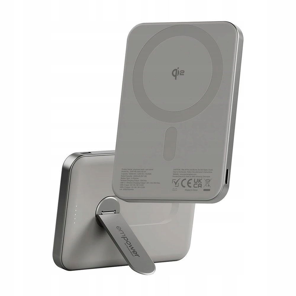 PanzerGlass Empower Wireless Qi2 Powerbank 5.000 mAh with Stand…
