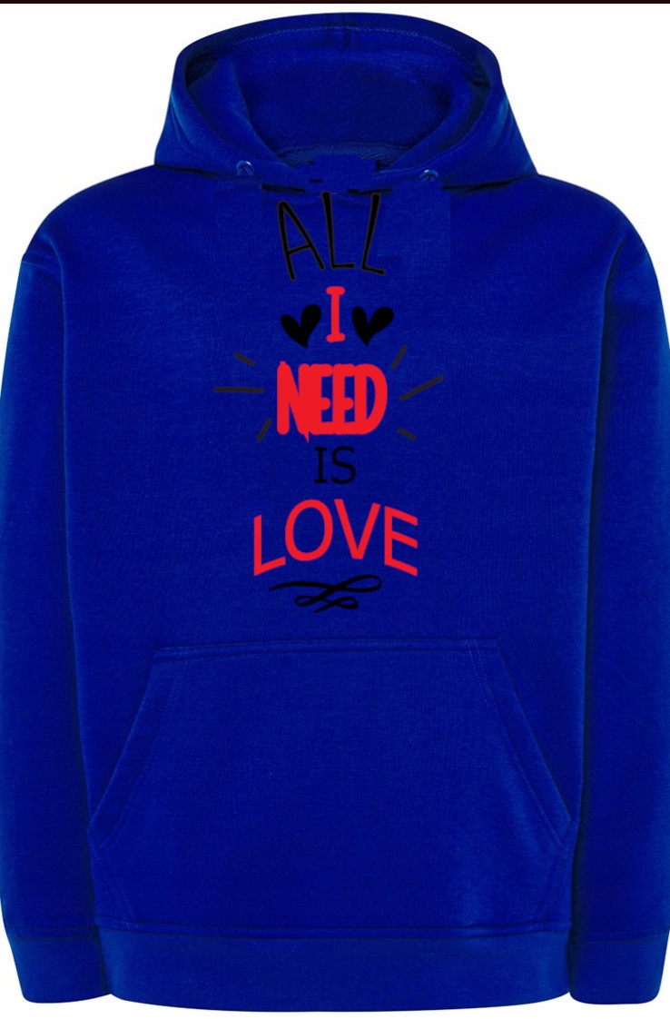 All I Need Is Love Valentýn Mikina vel. L