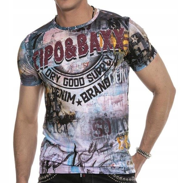 

T-shirt Cipo Baxx Męski Street Style