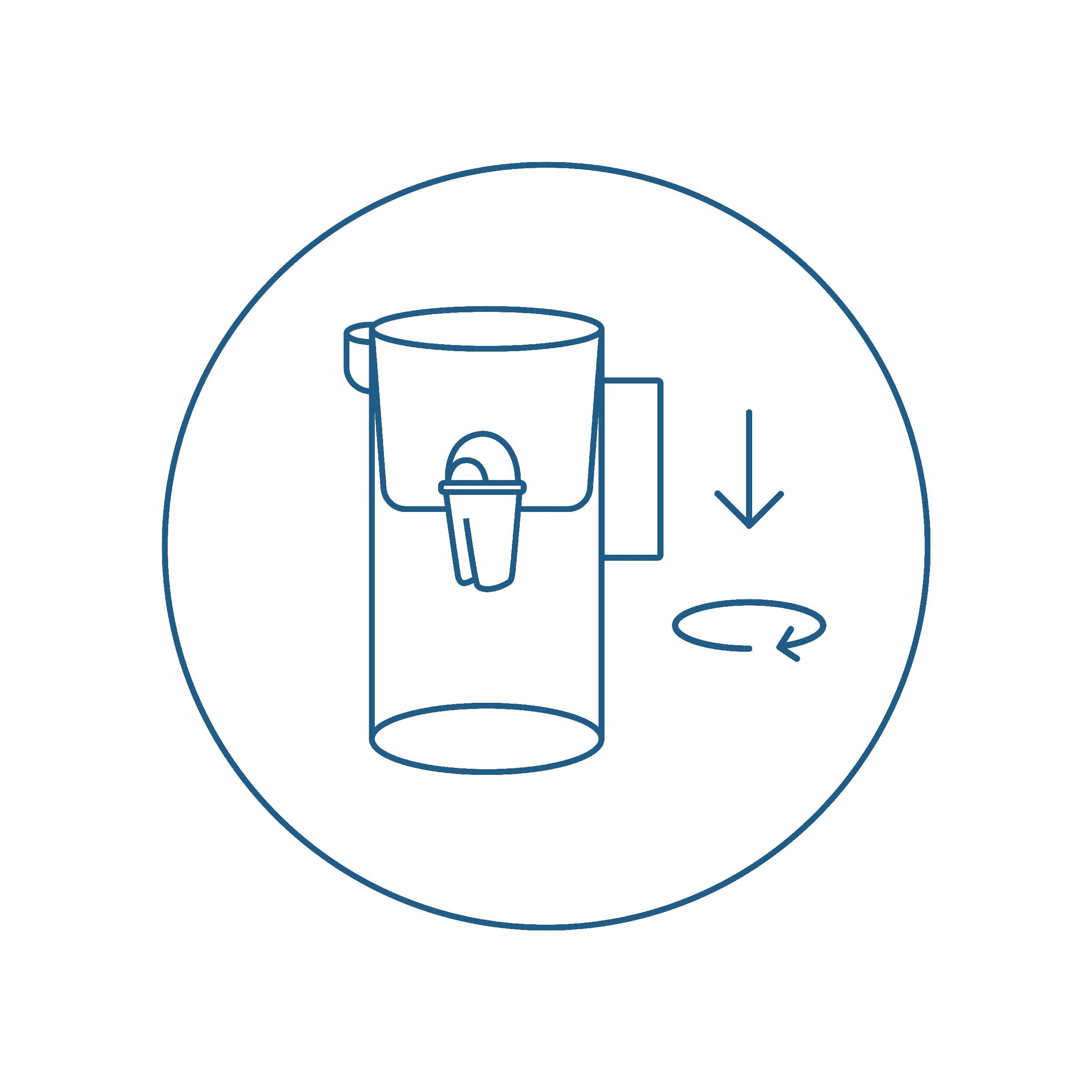 SZKLANY DZBANEK WESSPER D2 BOROSILICATE AQUACLASSIC 3l + 3x Filtr Wkład Kolor dominujący biały