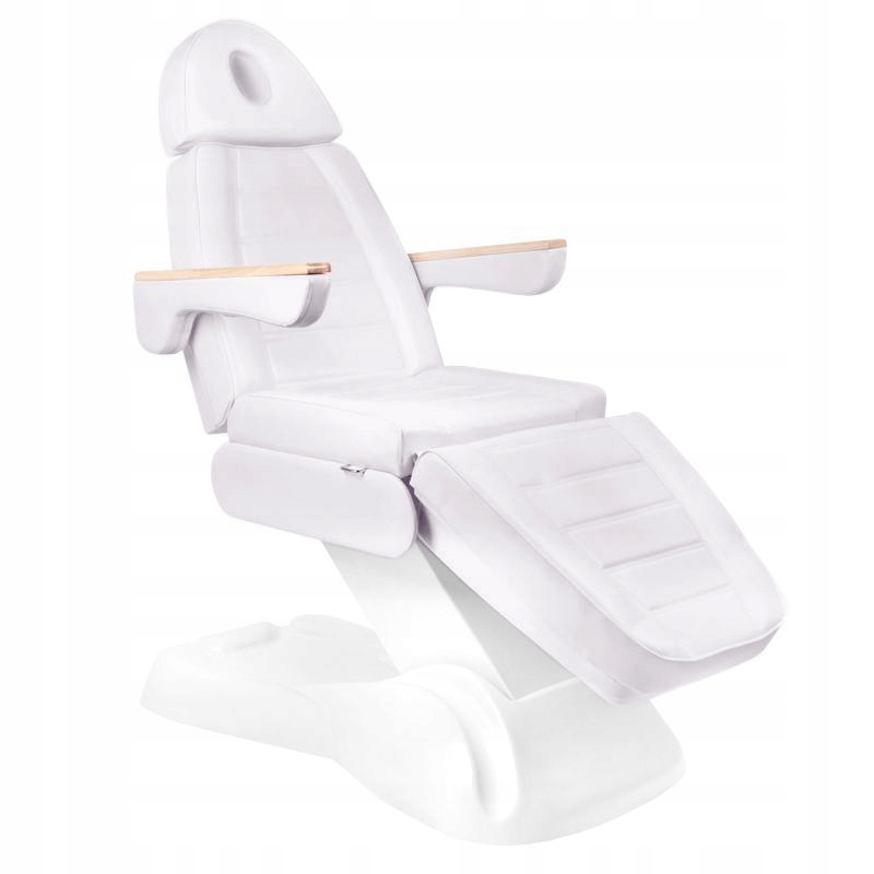 Elektrické kosmetické křeslo Sillon Lux 273b 3 motory, bílá barva