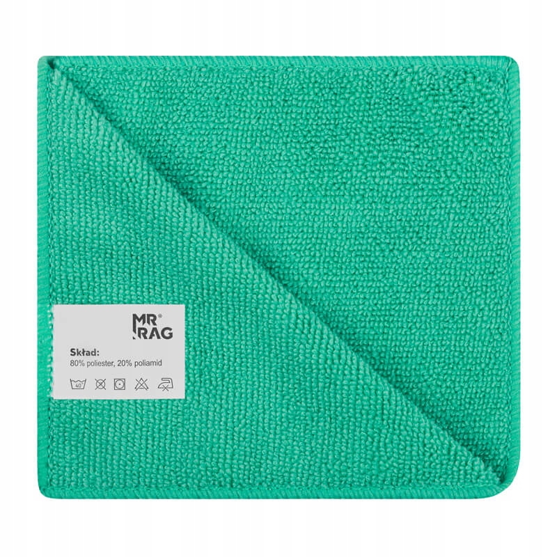 Mr Rag 30x30cm Mikrofibra Zielona 250gsm