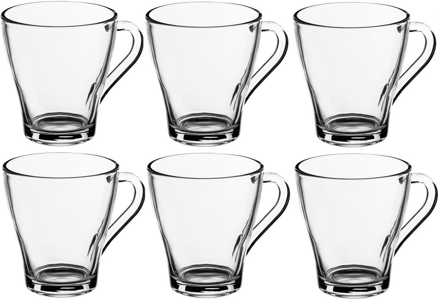 

Szklanki Z Uchem Przezroczyste 250ml Komplet 6szt