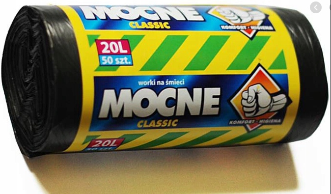 

Worki na śmieci łazienkowe 20l mocne czarne 50 szt
