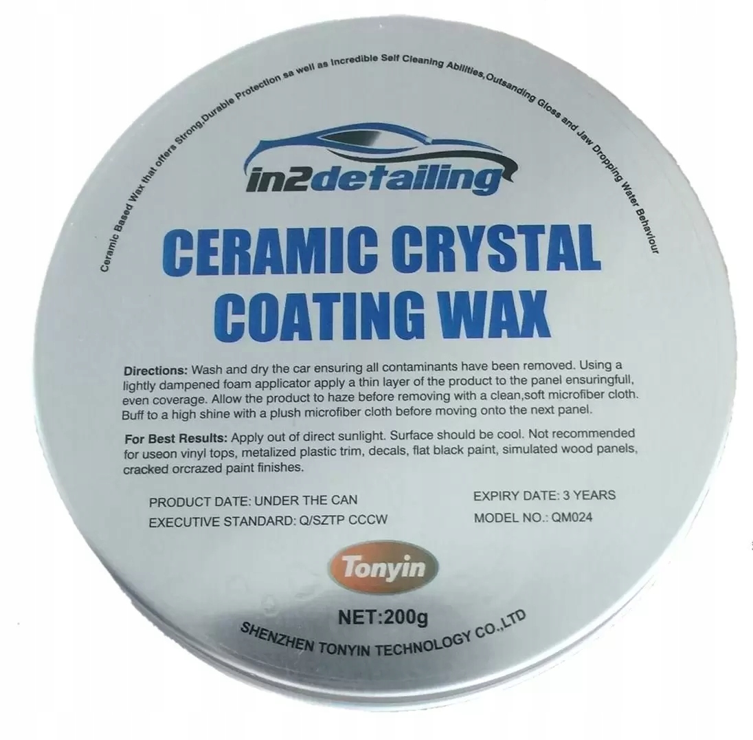 

Tonyin Ceramic Crystal Coating Wax 200g wosk hyb
