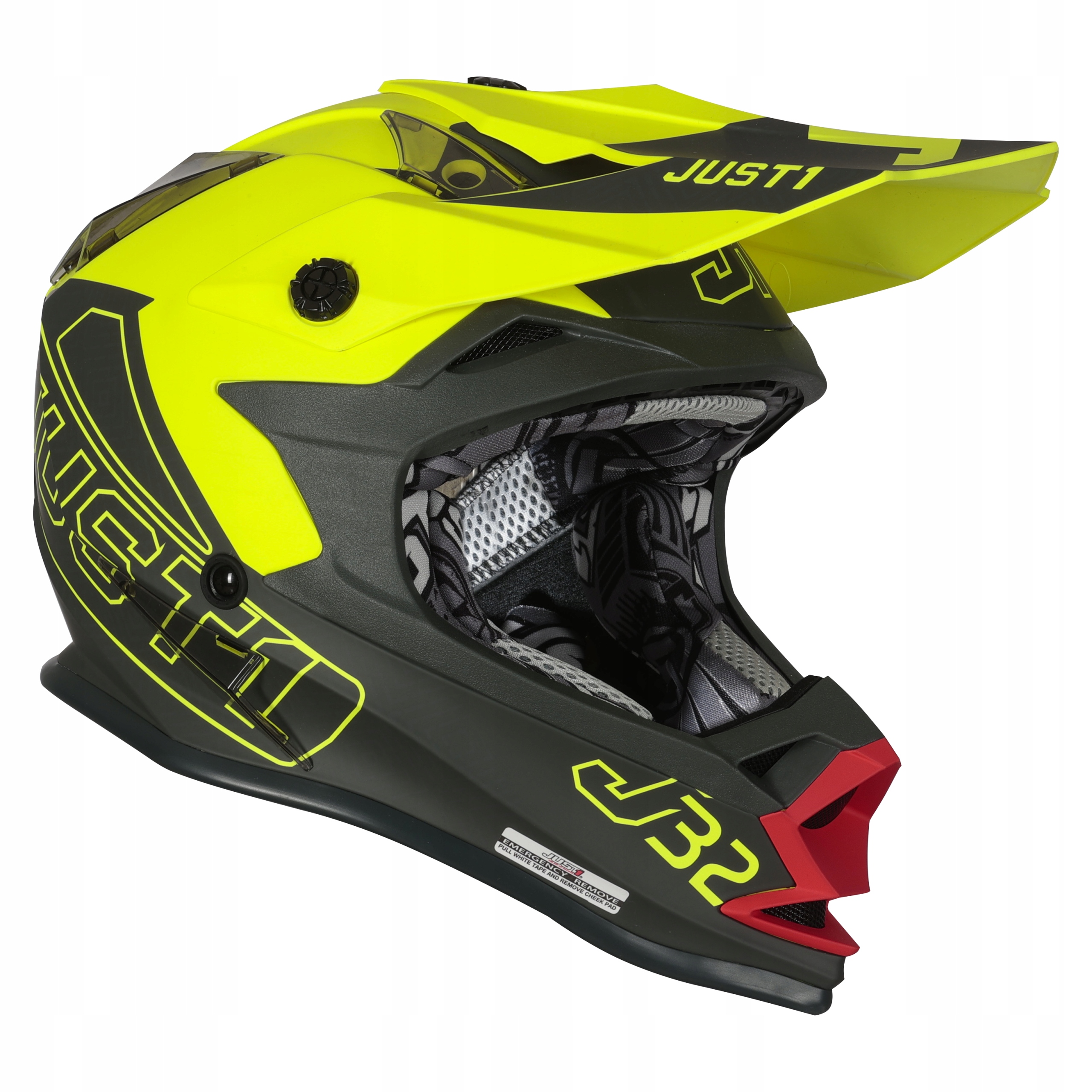 KASK JUST1 J32 KIDS VERTIGO GREY RED FLUO YELLOW Producent Just1
