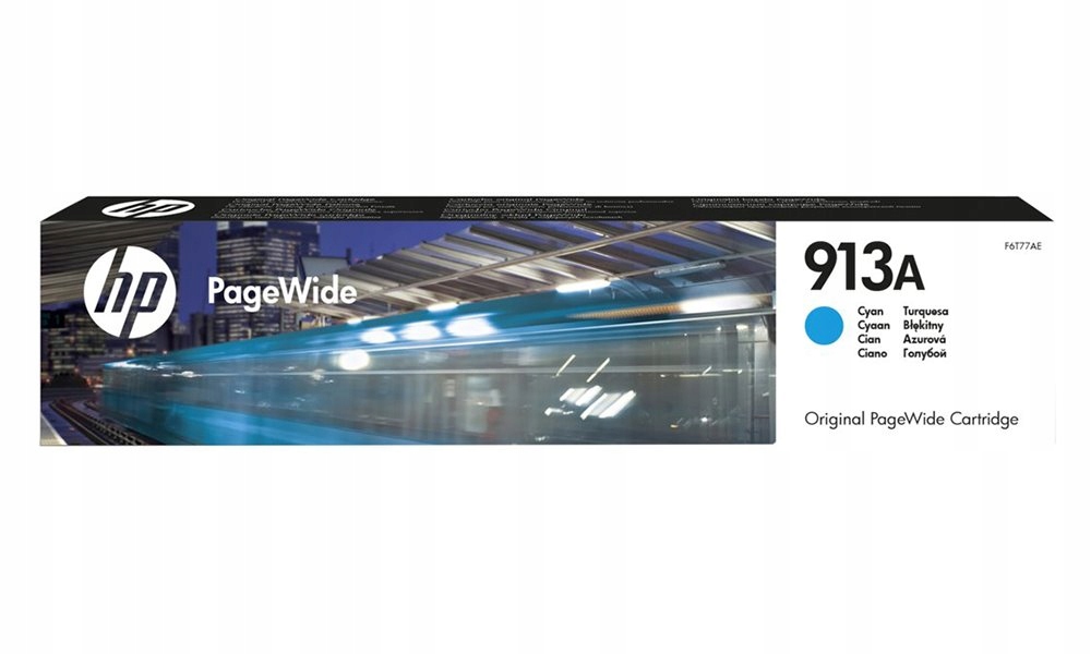 Hp inkoustová kazeta 913A azurová F6T77AE originál