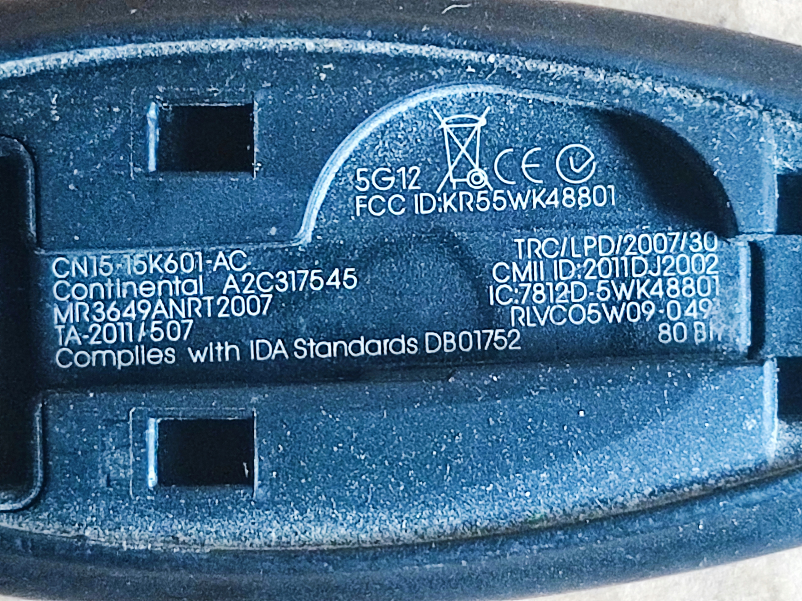 Ford Ecosport 2014r kluczyk pilot keyless Numer katalogowy oryginału CN15-15K601-AC