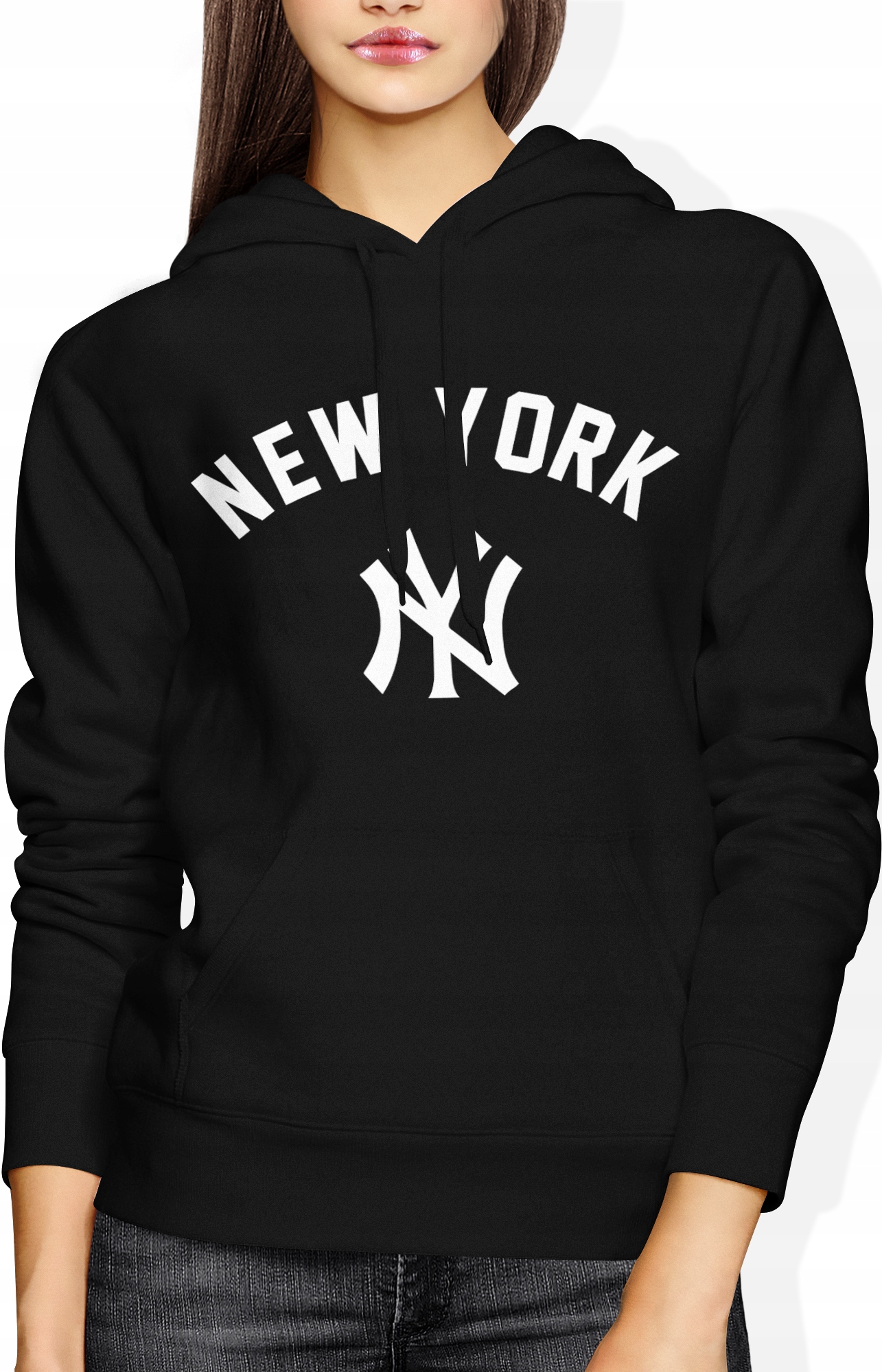 

Bluza Damska New York Nowy Jork Z Kapturem Rozm S