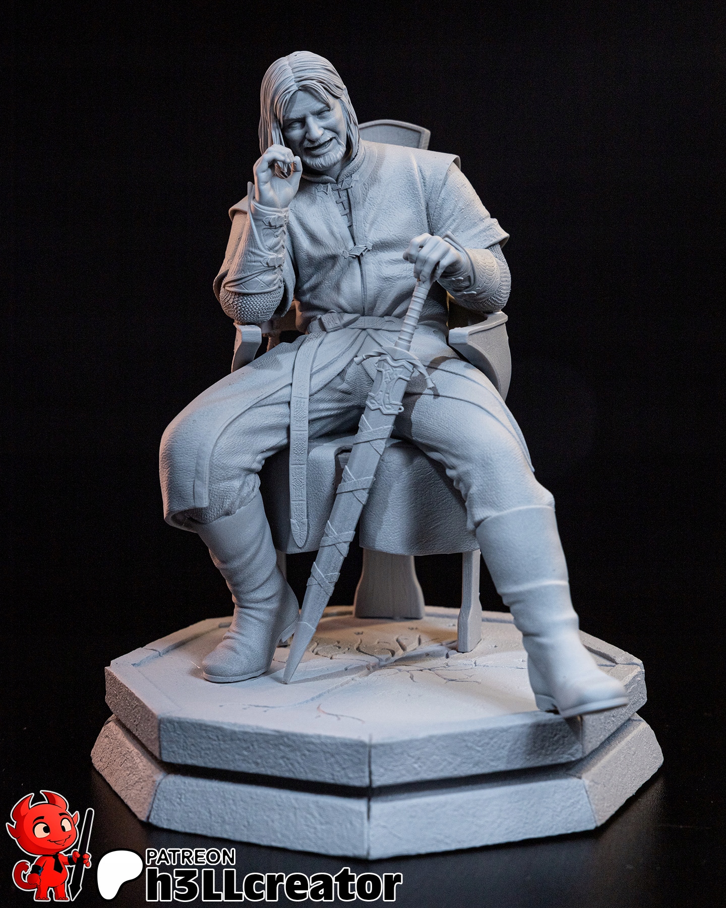 Figurka Boromir The Lord of the Rings H3ll Creator 3D tisk 14K Dárek