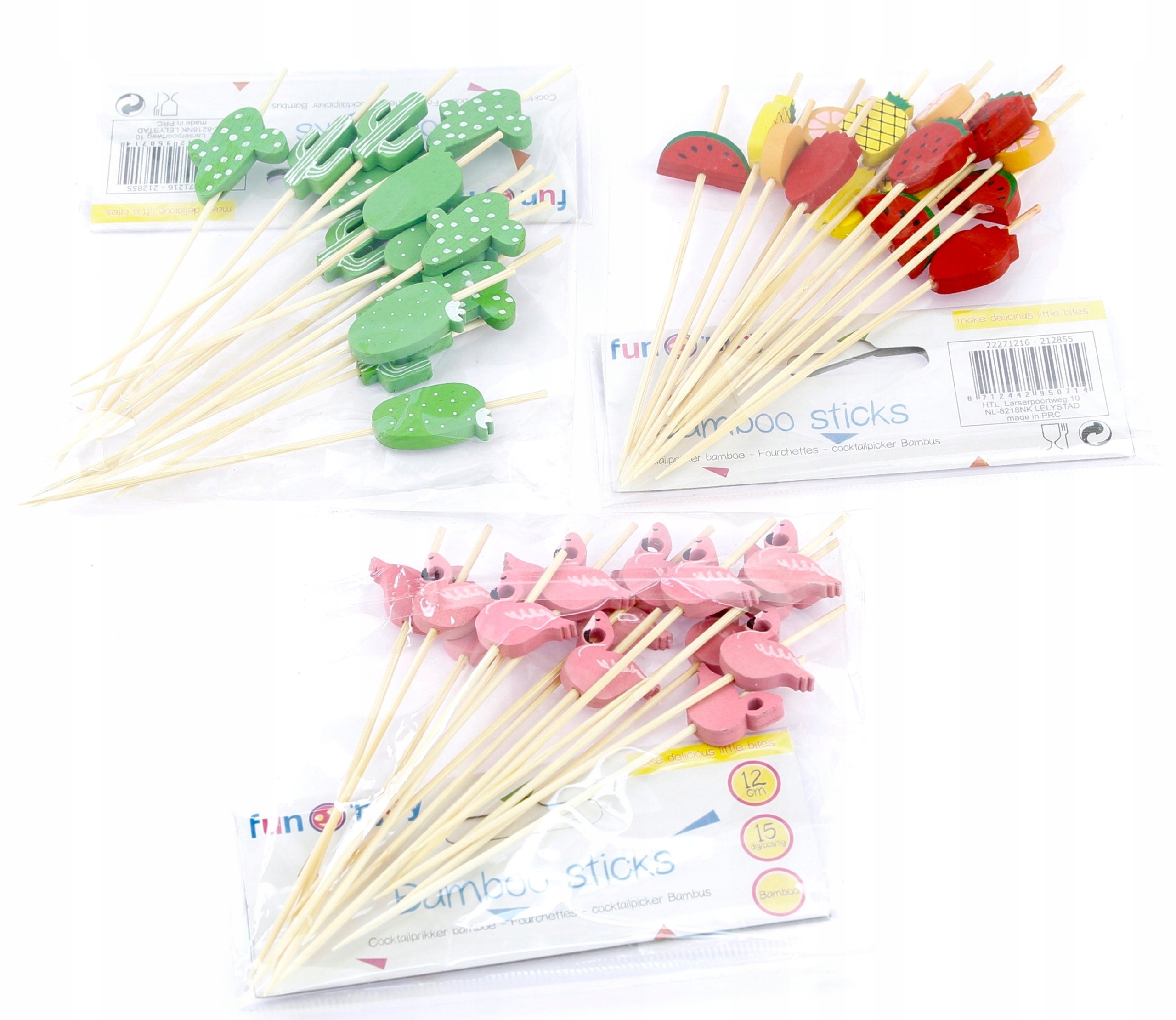 

Kolorowe Patyczki Bambusowe Tropical/flamingo 45SZ