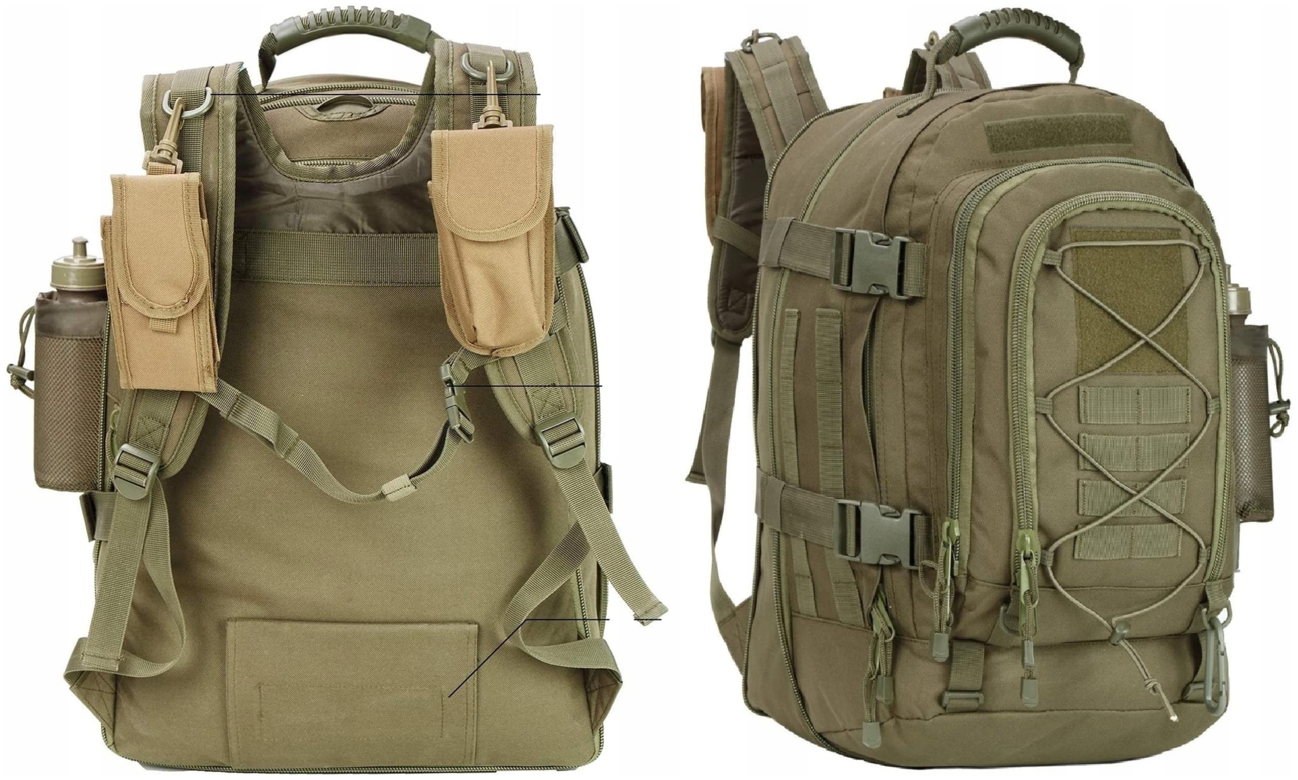 

Duży Plecak Taktyczny Wojskowy Survival 64L 1051
