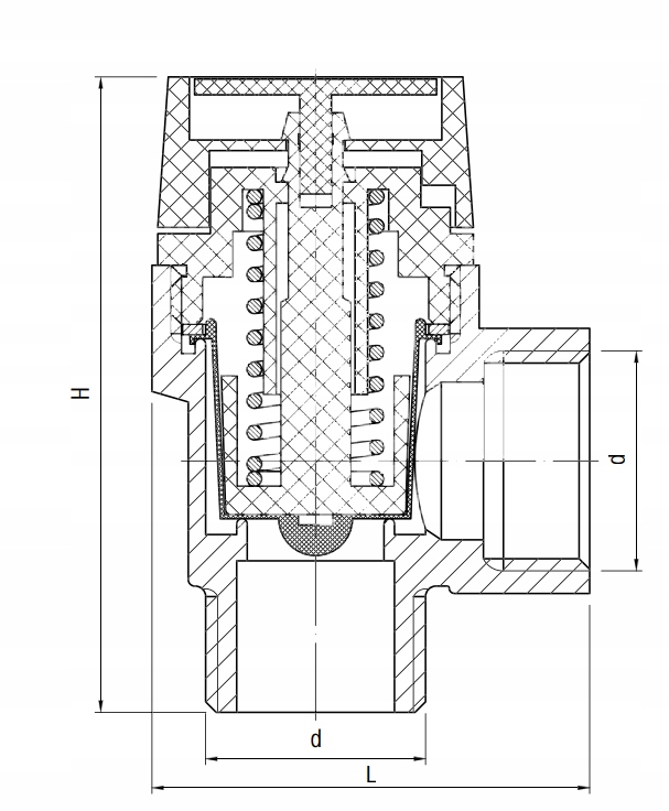 ZAWÓR 3 BAR BEZPIECZEŃSTWA GW 1/2'' DN15 DO C.O. Stan opakowania oryginalne