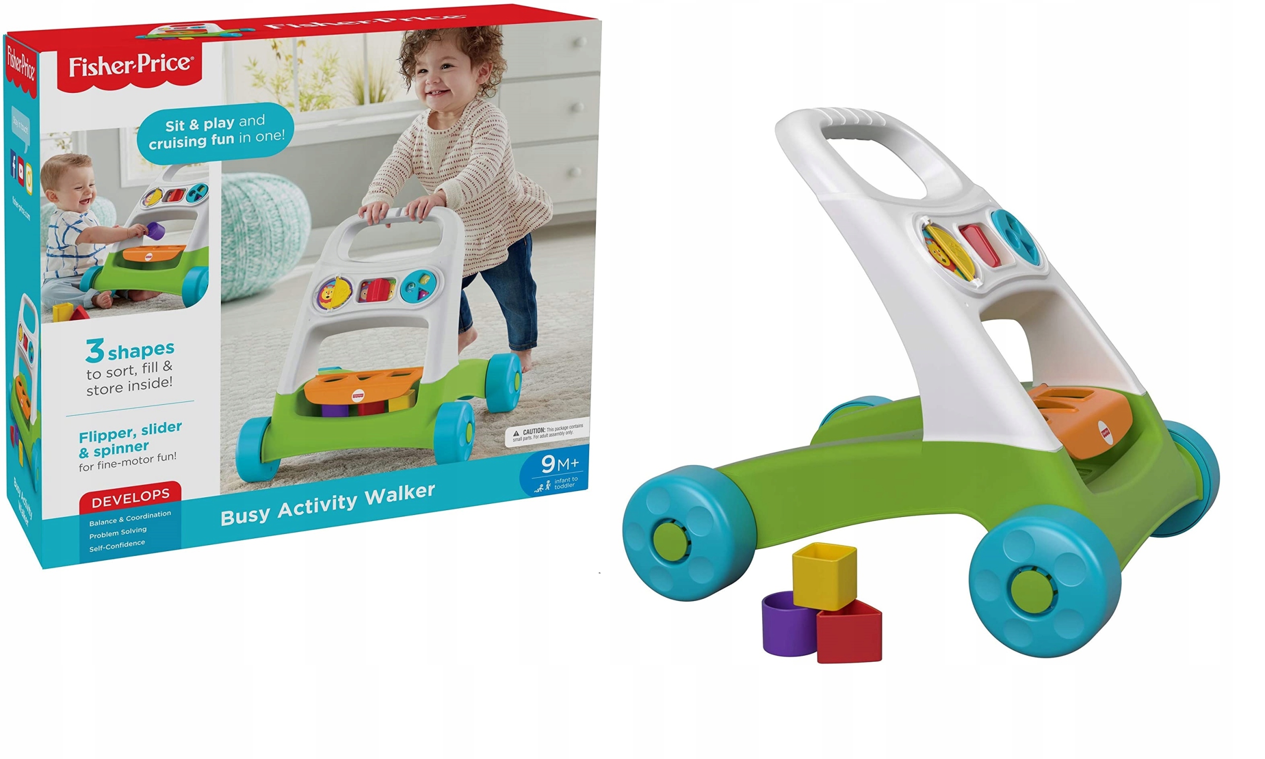 

Fisher Price Pierwszy Chodzik Pchacz Sorter FYK65