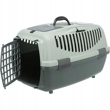 Levně Be Eco Capri 2 transportní box, Xs-s: 37 x 34 x 55 cm, antracit/ šedo-zelen