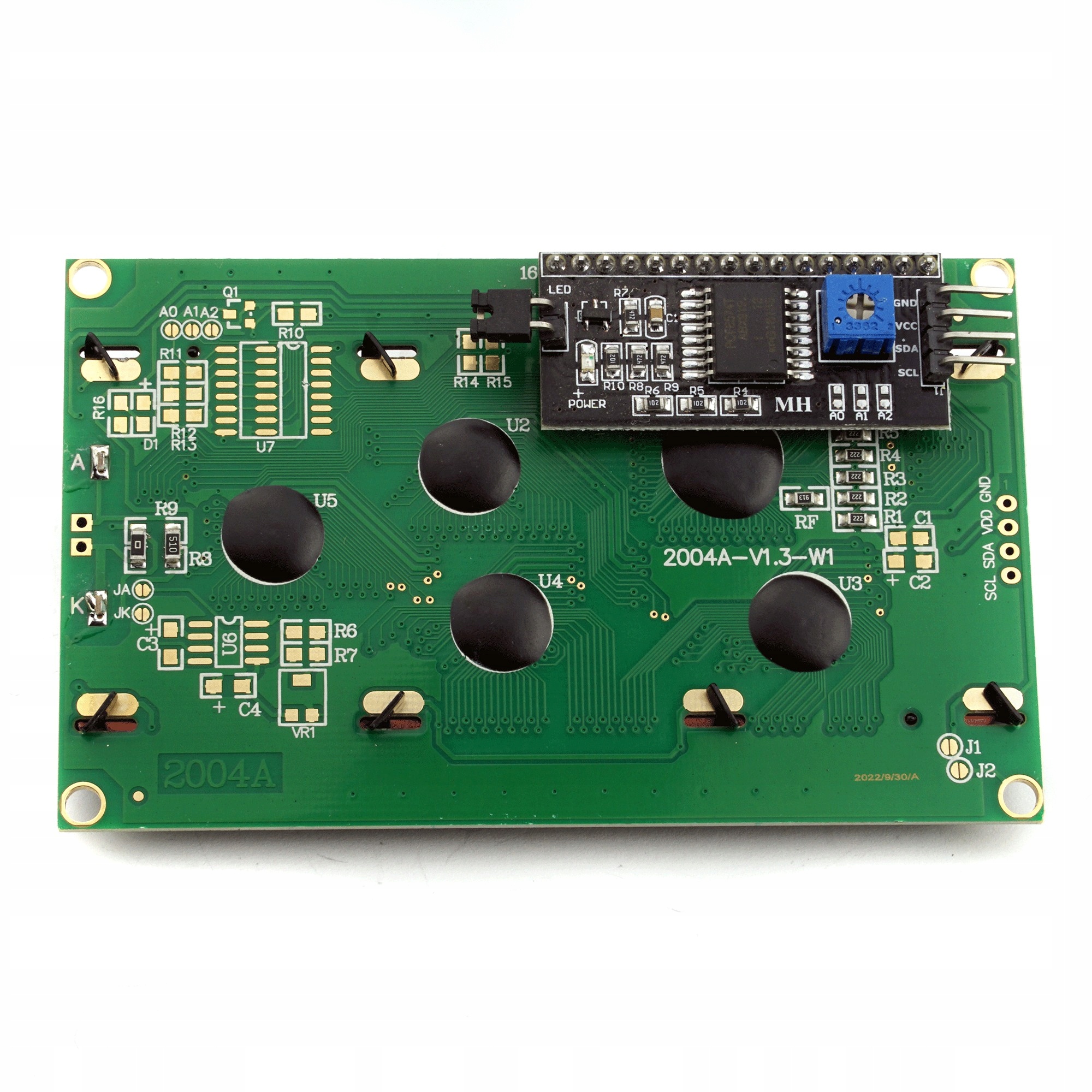 Wyświetlacz LCD 2004 z konwerterem I2C HD44780 zielony Producent Elektroweb