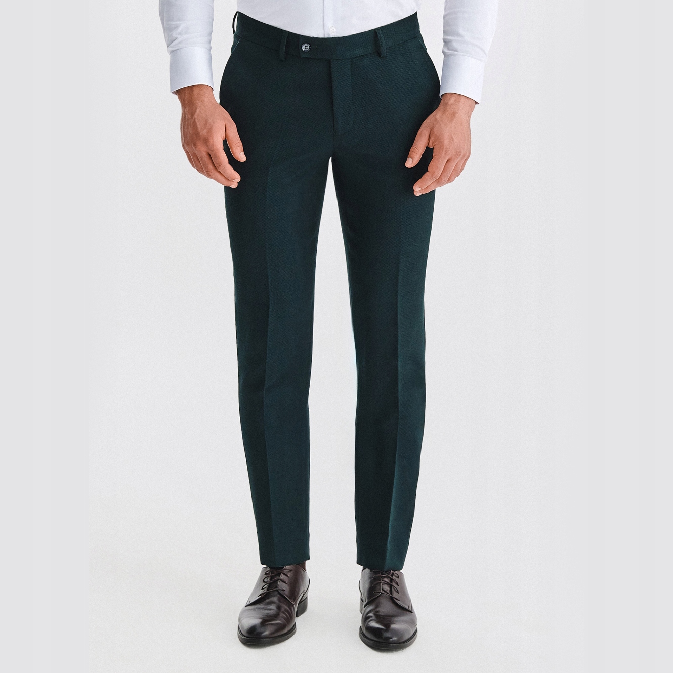 Zelené slim kalhoty Pako Lorente vel 92/176