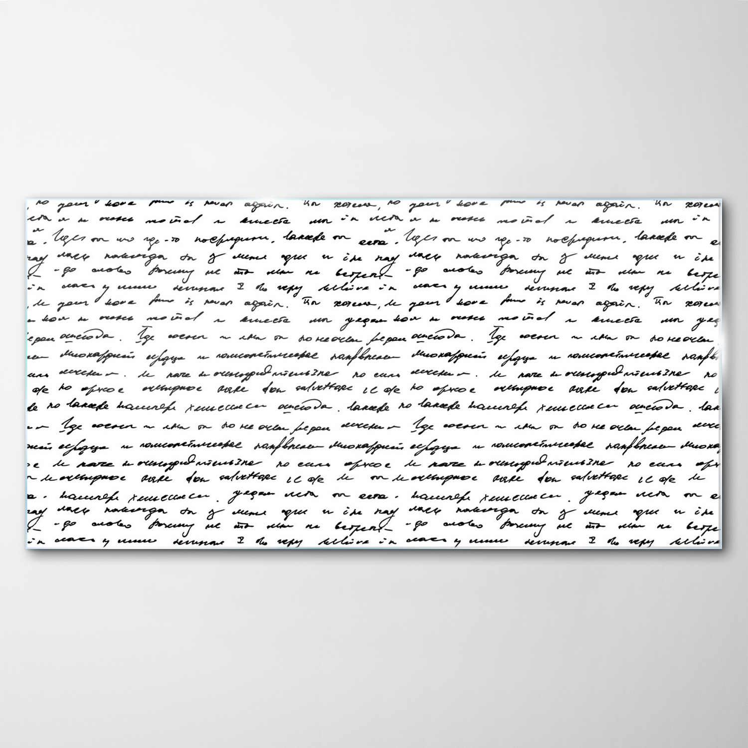 

Hartowany Obraz Szklany Papier Pismo Ręczne 140x70