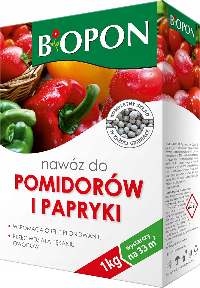 

Nawóz do pomidorów i papryki 1kg Biopon
