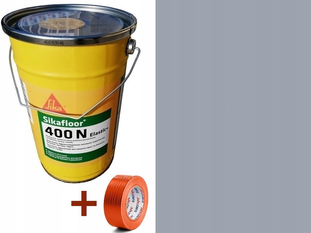 18KG na Balkon Żywica powłoka Poliuretanowa Sika Sikafloor 400N 7040 Szara
