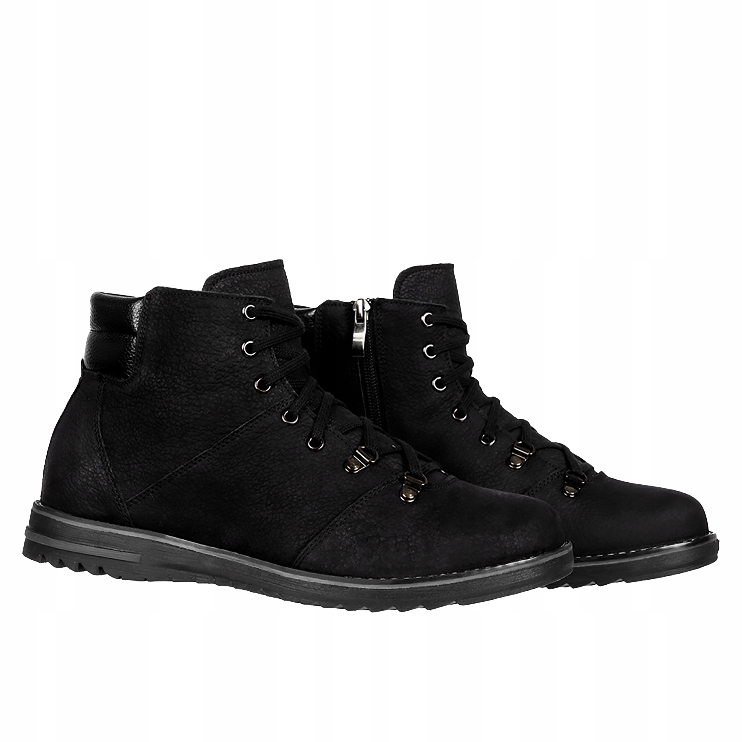 Polské Kožené Kotníkové Boty Pánské Zimní Kotníkové Boty velikost 41