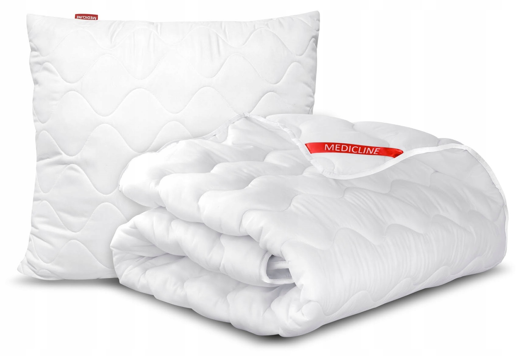 Celoroční Přikrývka 240x220 Medicline Prošívaný Polštář 70 × 80 CM mikrovlákno